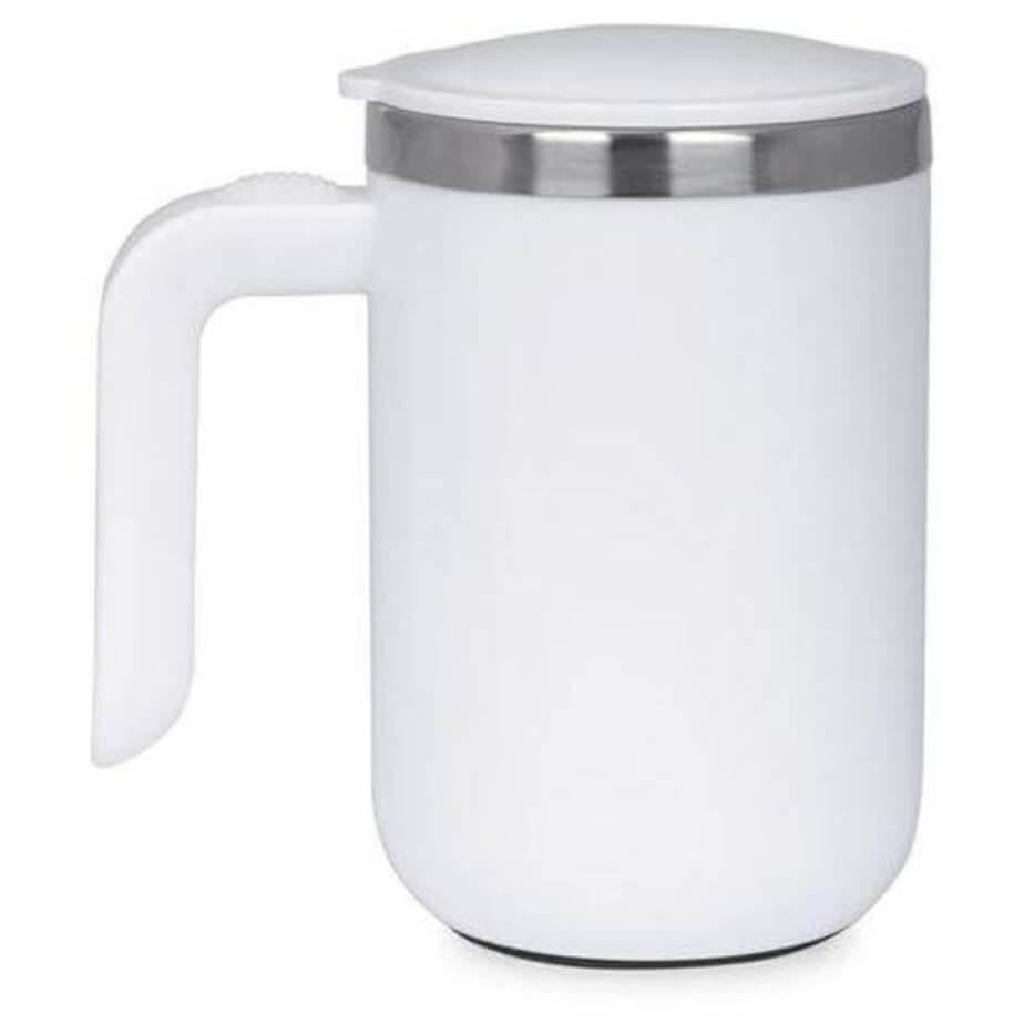 Caffe Hans Larsen Auto-Stirring Coffee Mug White Display